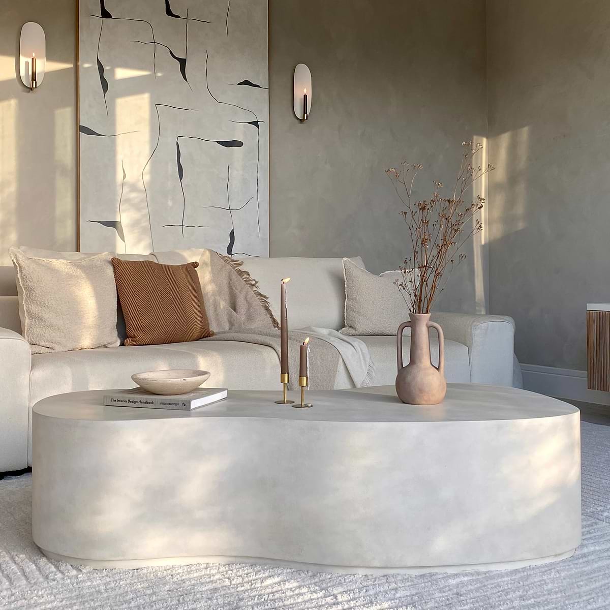 Arlo - Concrete Irregular Extra Large Coffee Table