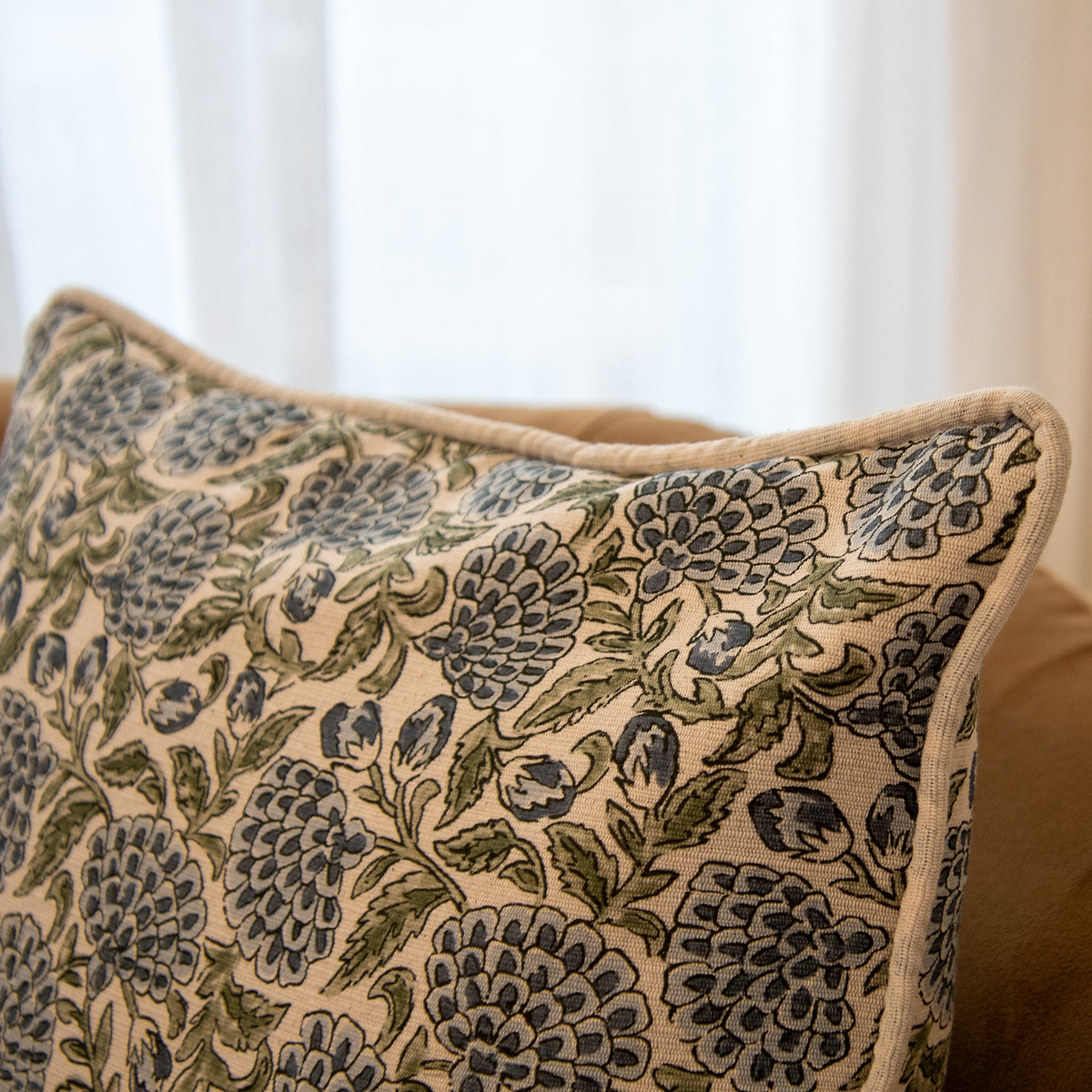 Erisha - Indigo Printed Fabric Cushion