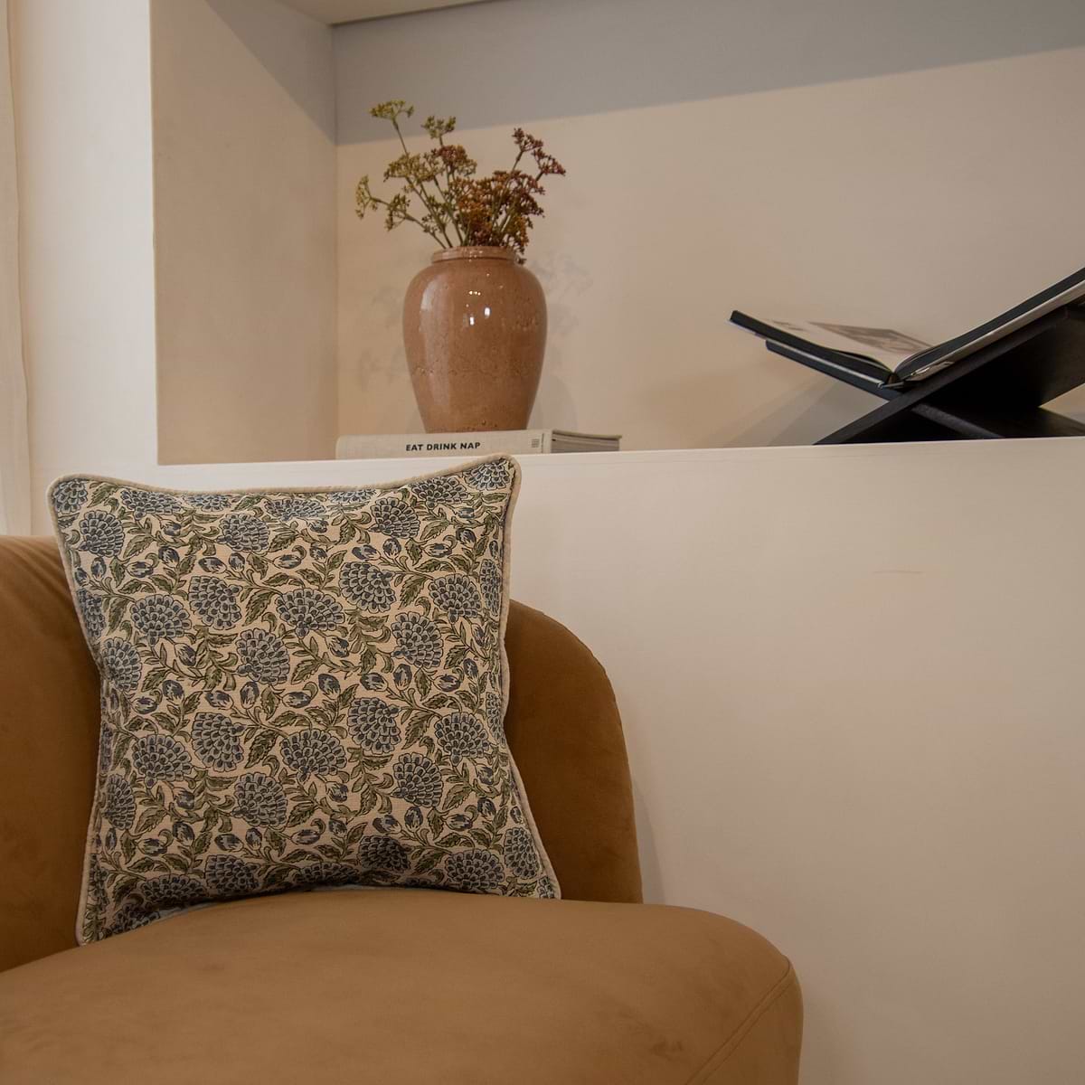 Erisha - Indigo Printed Fabric Cushion