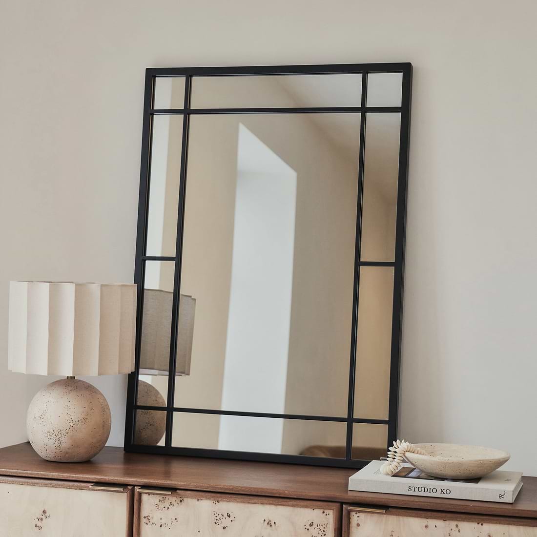 Bexley Rectangular Metal Wall Mirror 100cm x 70cm