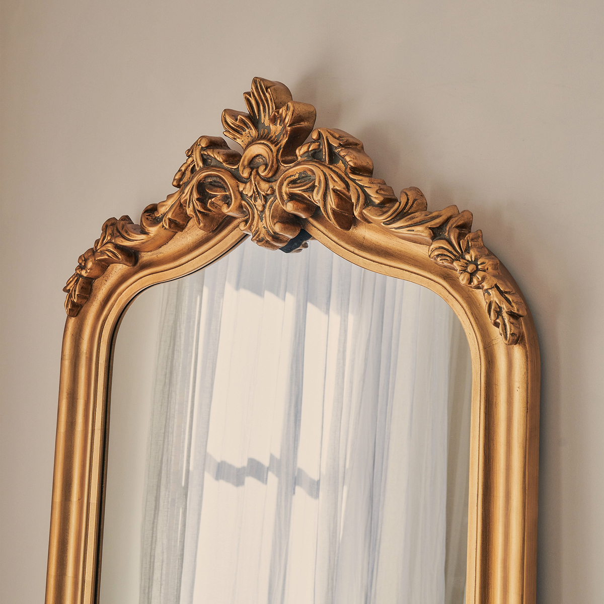 Cristina - Full Length Gold Arched Ornate Mirror 200cm x 90cm