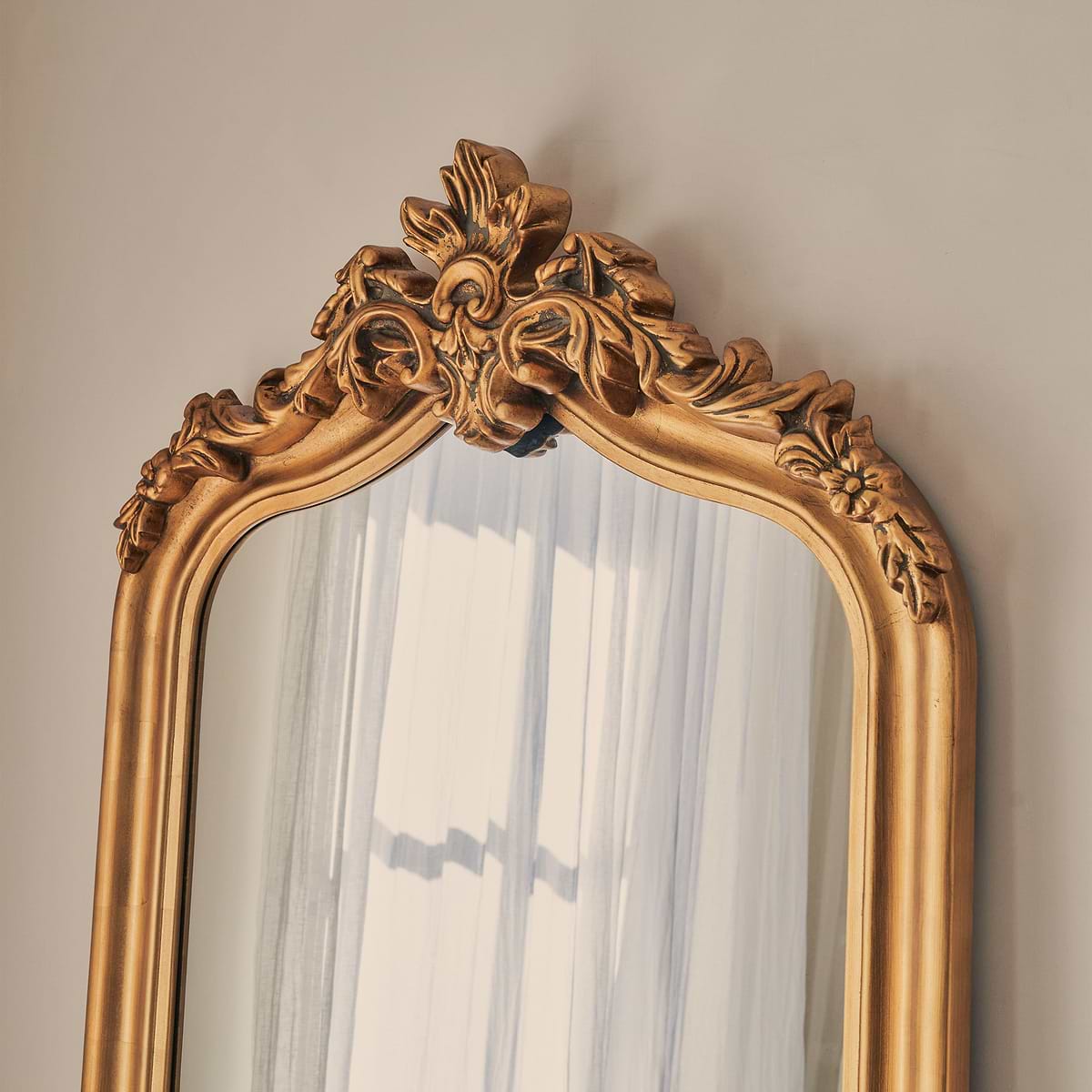 Cristina - Full Length Gold Arched Ornate Mirror 200cm x 90cm