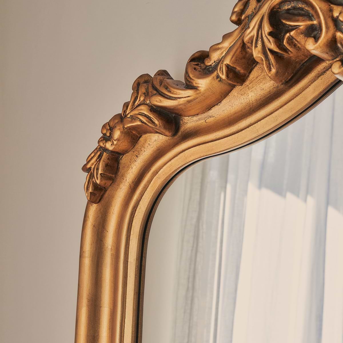 Cristina - Full Length Gold Arched Ornate Mirror 200cm x 90cm