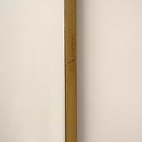 Closeup of Full length arched gold XXL vintage metal mirror