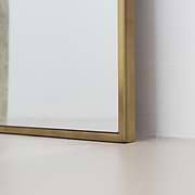 Full Length Gold Large Arched Metal Mirror corner
