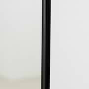 Full Length Black Arched Large Metal Mirror frame side