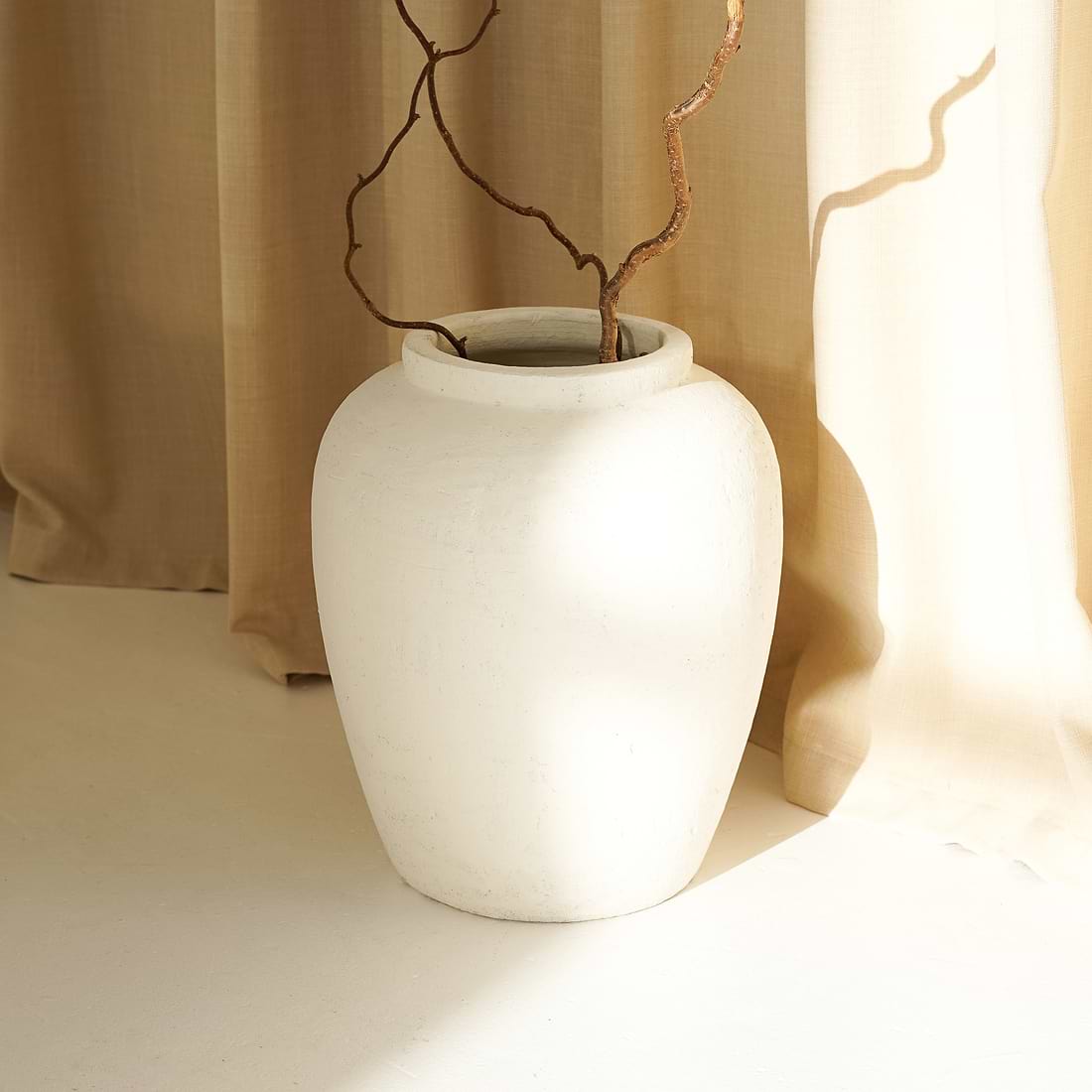 Portera Large Textured Terracotta Vase
