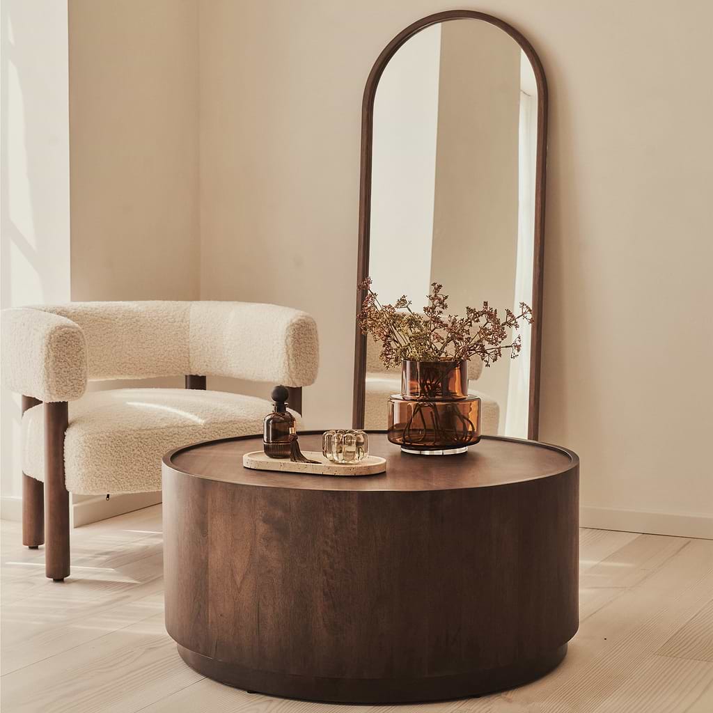 Fairmont Dark Premium Round Coffee Table
