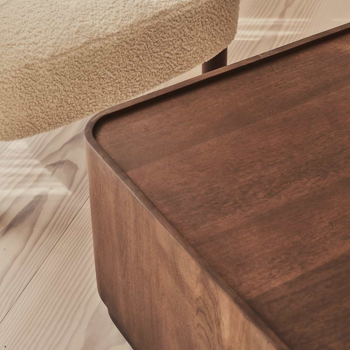 Fairmont - Dark Wood Premium Rectangular Coffee Table
