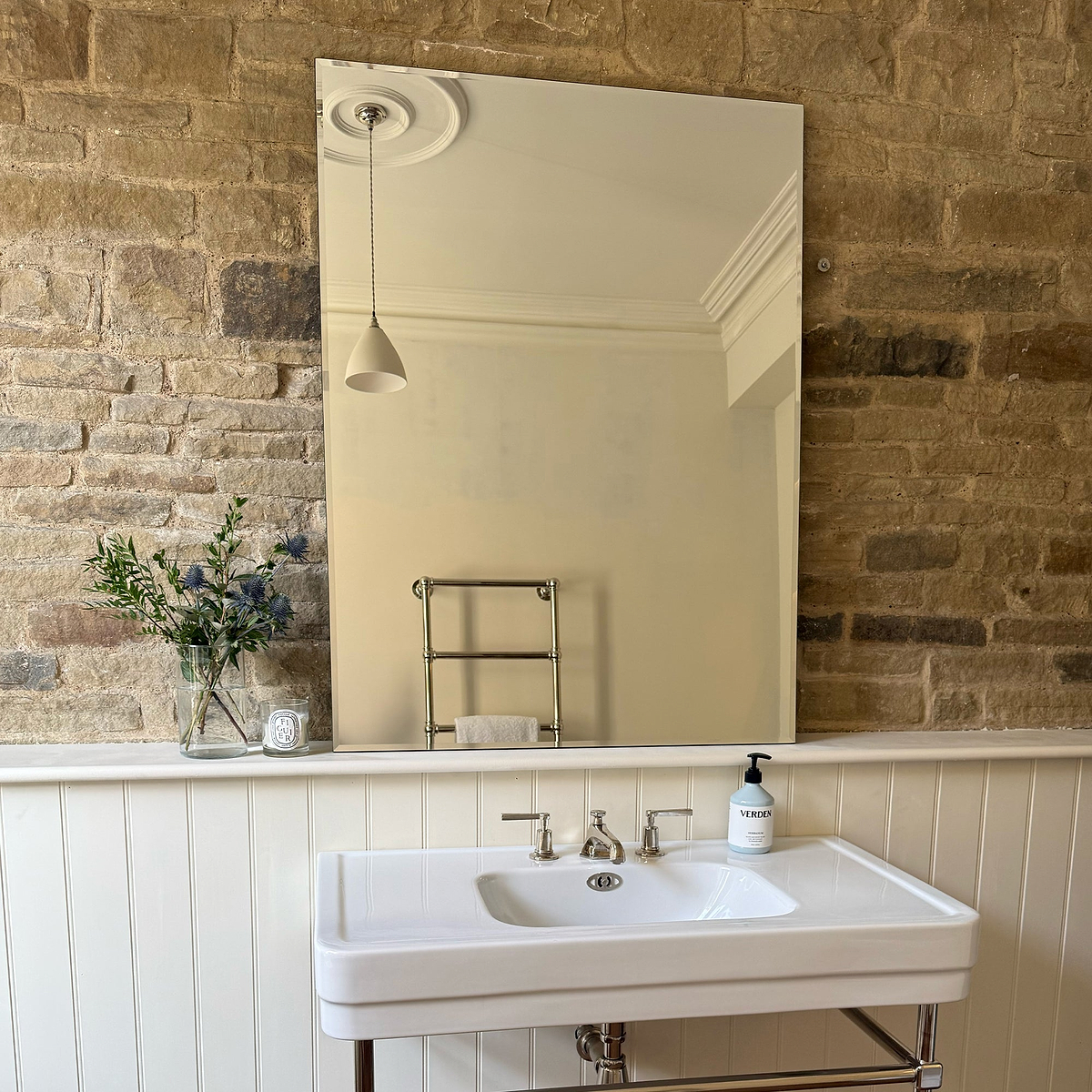 Edge - Large Frameless Rectangular Mirror 120cm x 90cm