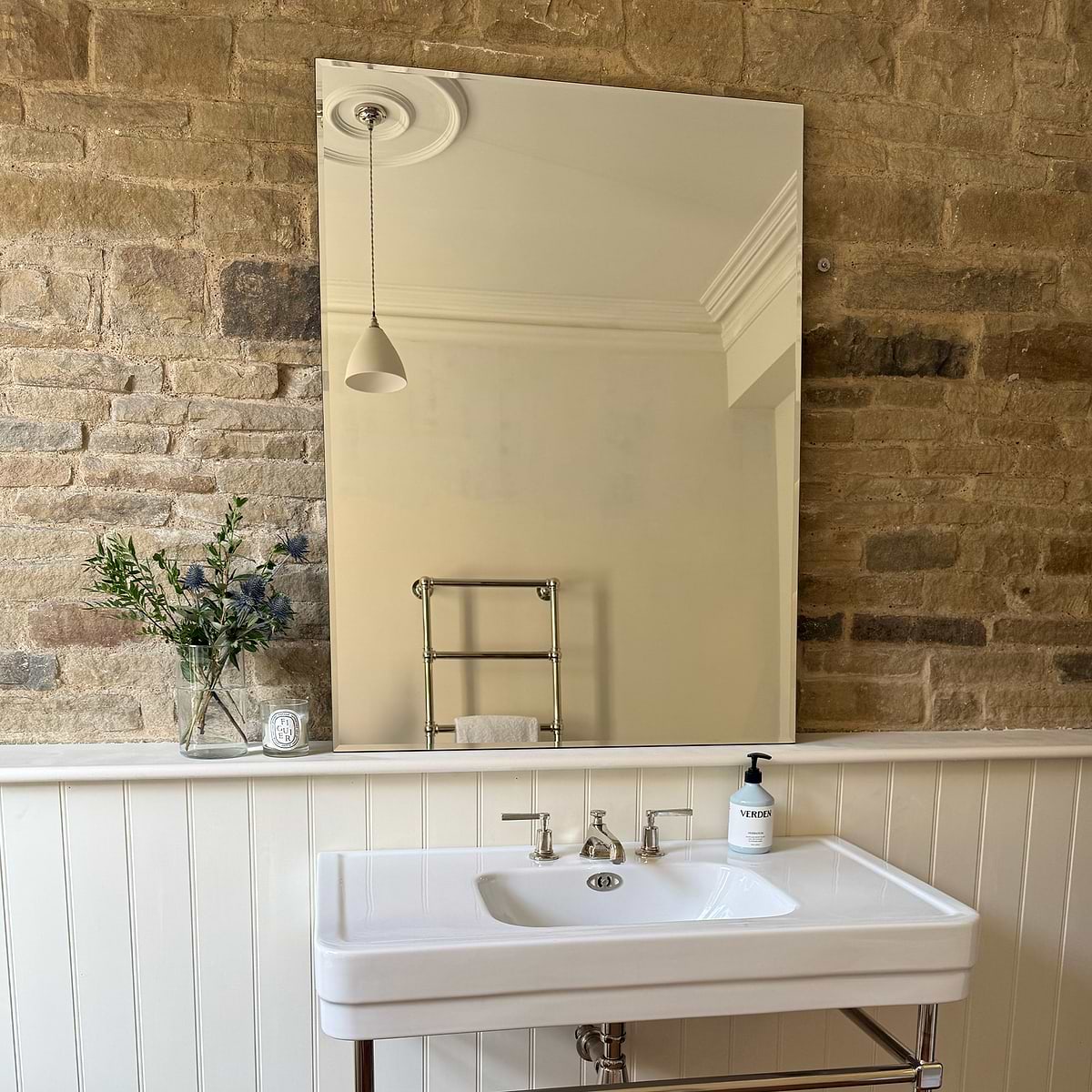Edge - Large Frameless Rectangular Mirror 120cm x 90cm