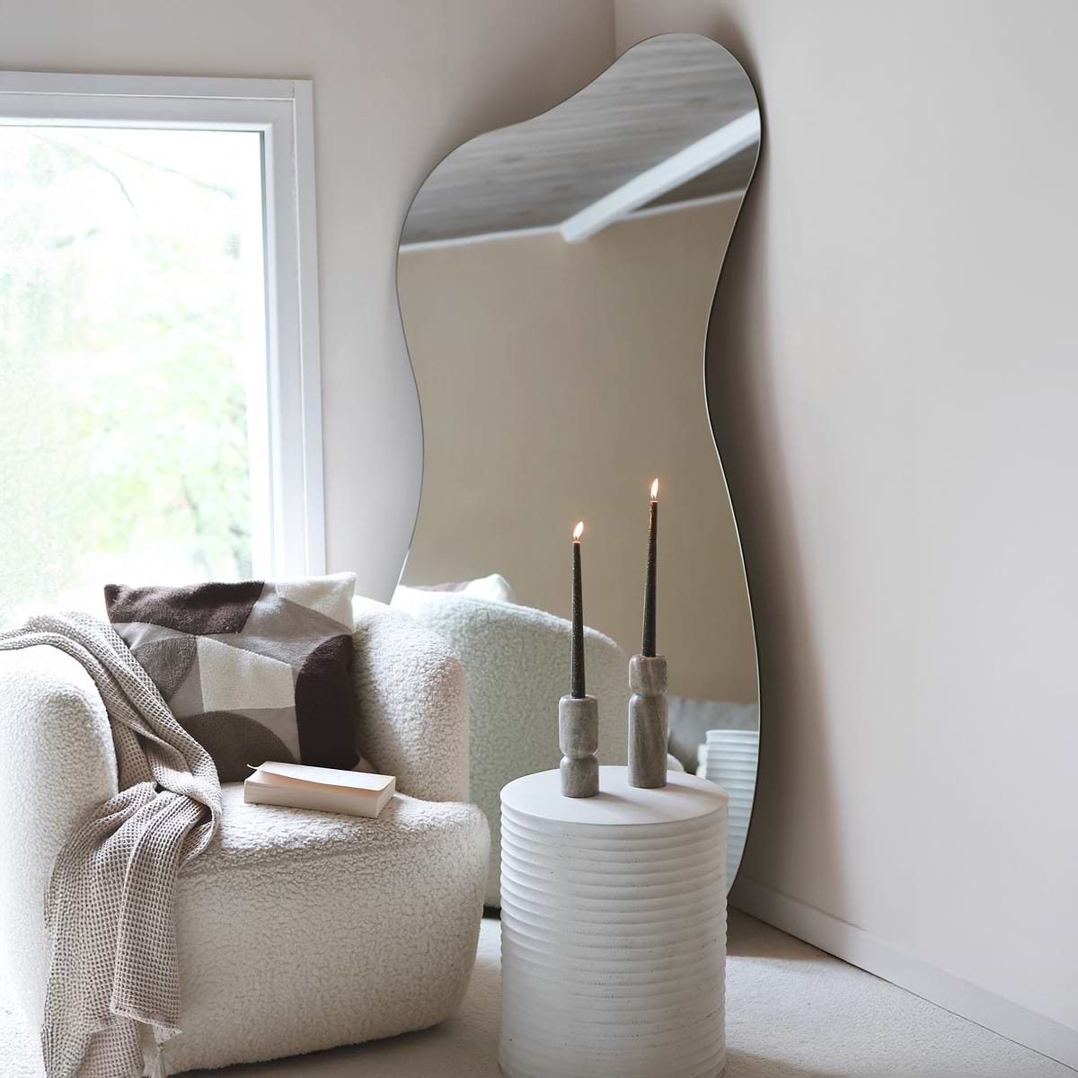 Edge - Large Frameless Full Length Pond Mirror 170cm x 80cm