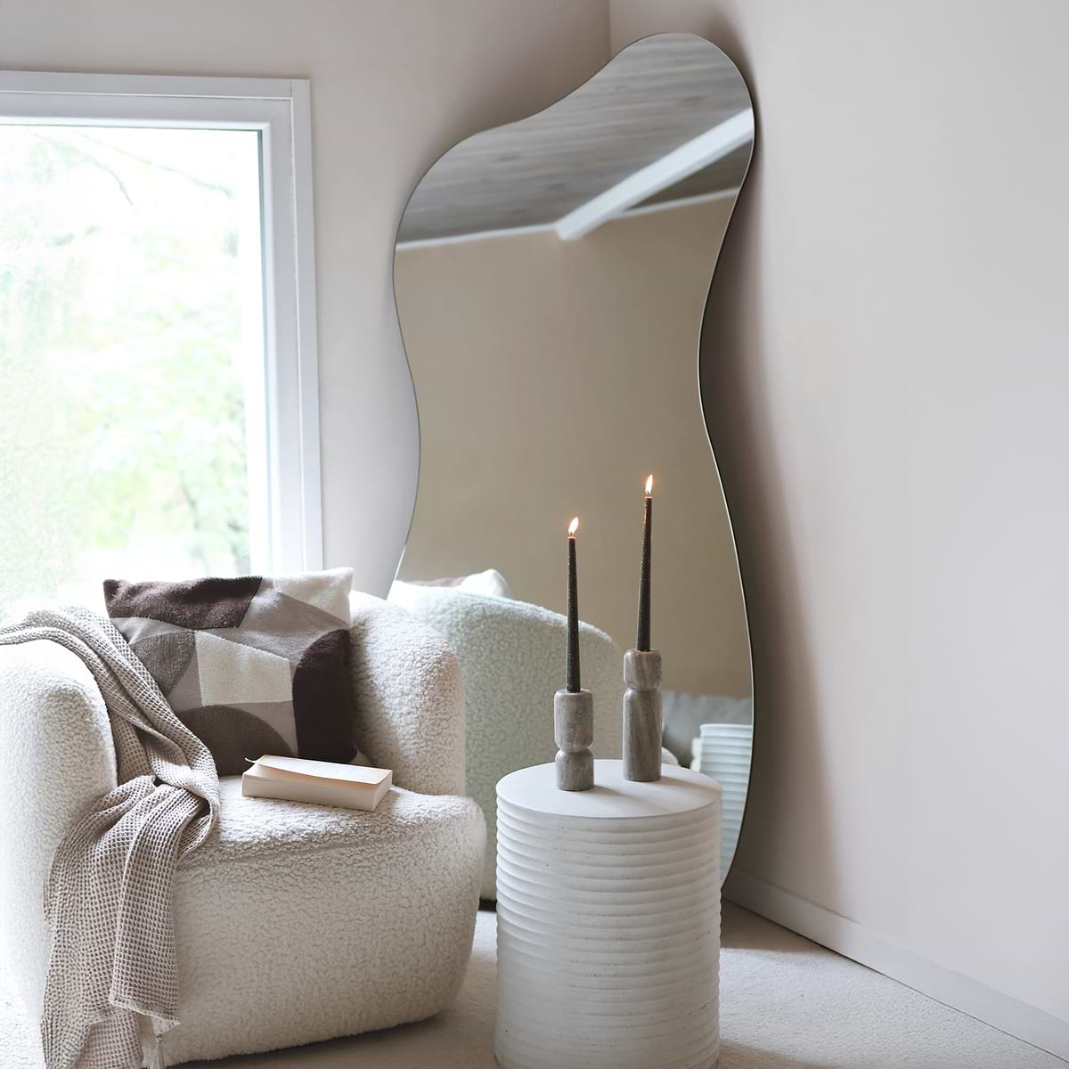 Edge - Large Frameless Full Length Pond Mirror 170cm x 80cm