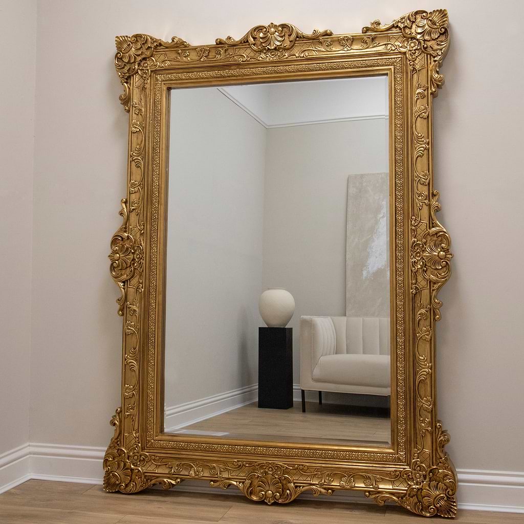 Ella Grande Ornate Floor Mirror 190cm x 140cm