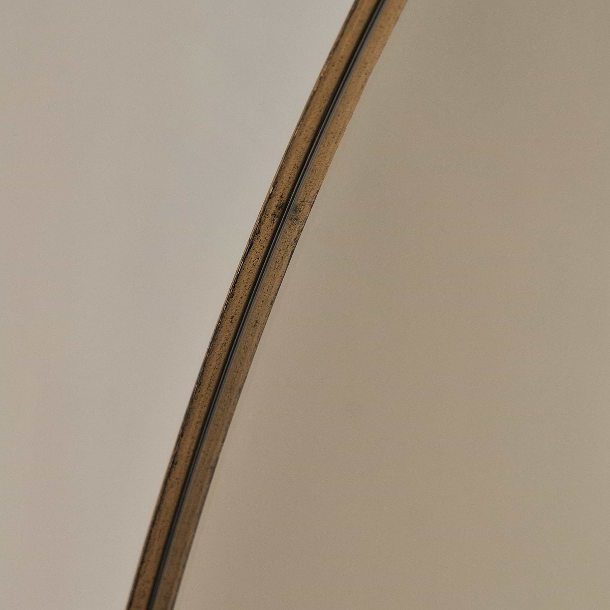 Theo - Gold Round Metal Extra Large Wall Mirror 120cm x 120cm