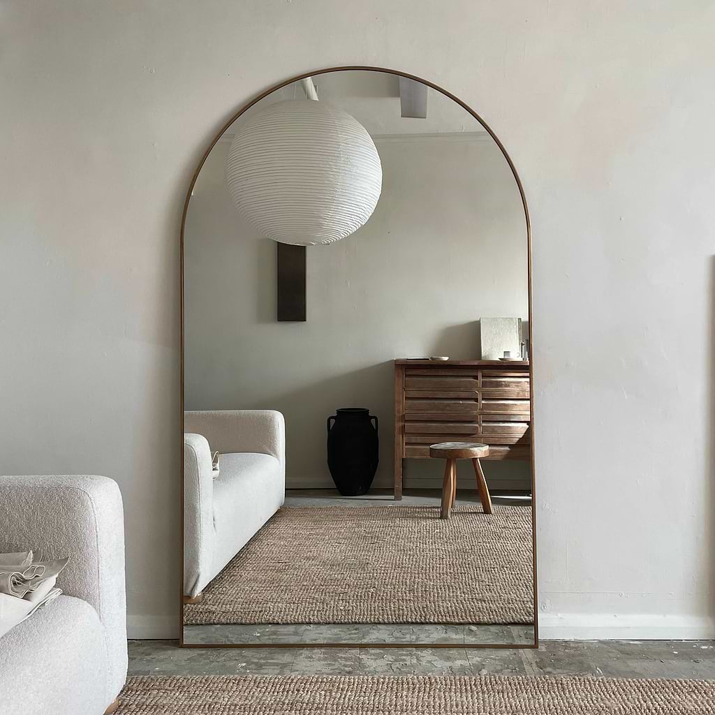 Liberty Full Length Arched Metal Mirror 180cm x 110cm