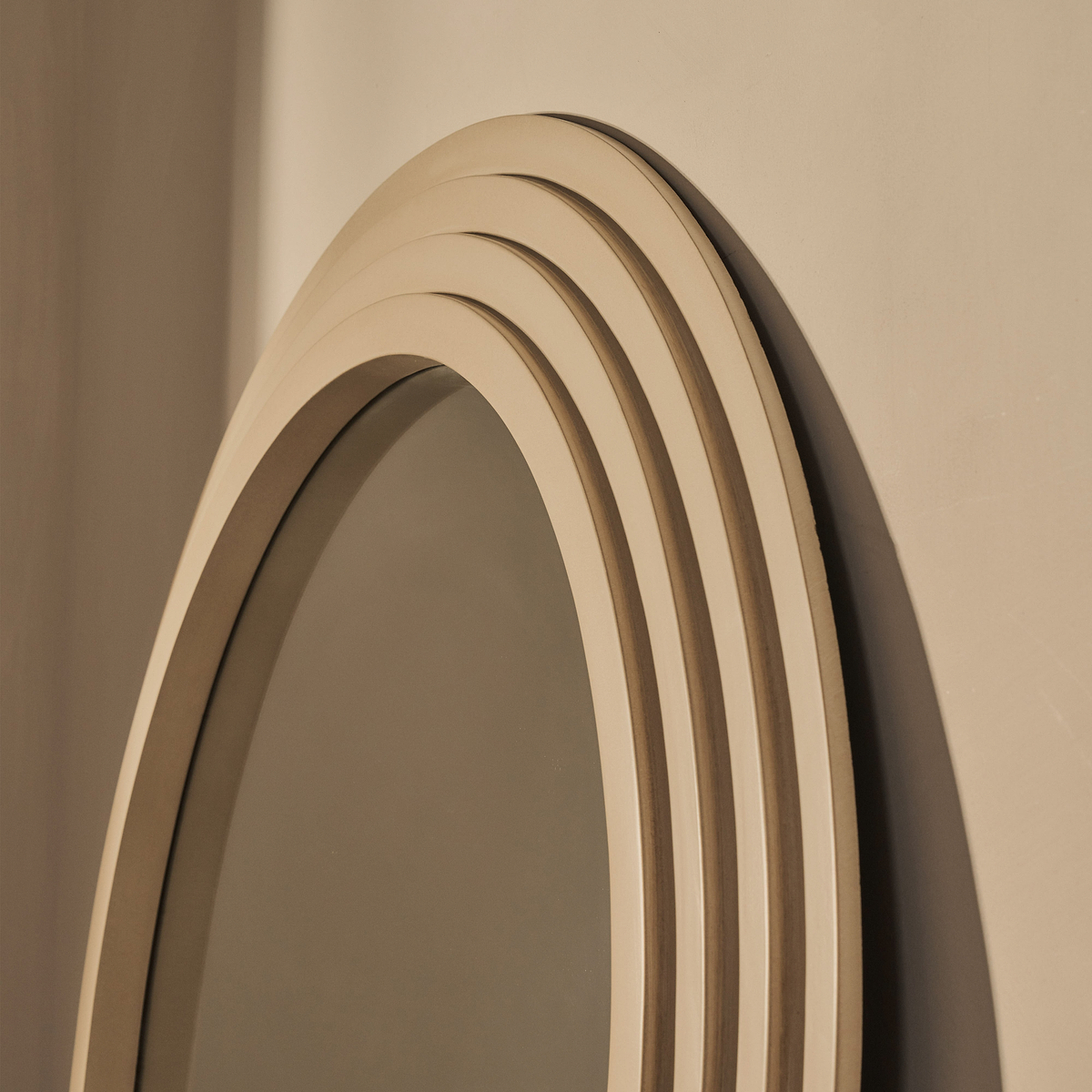 Luciana - Concrete Arched Overmantle Mirror 120cm x 100cm