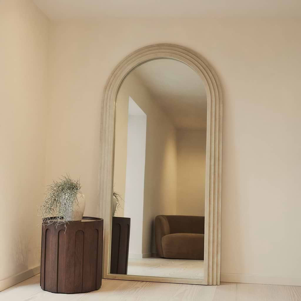 Luciana Full Length Arched Concrete Mirror 200cm x 100cm