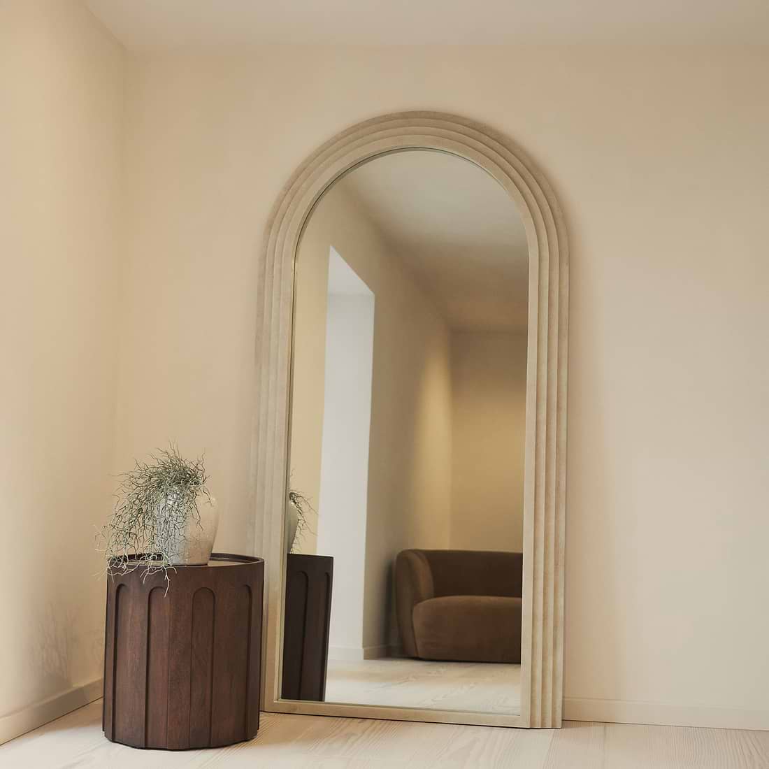 Luciana Full Length Arched Concrete Mirror 200cm x 100cm