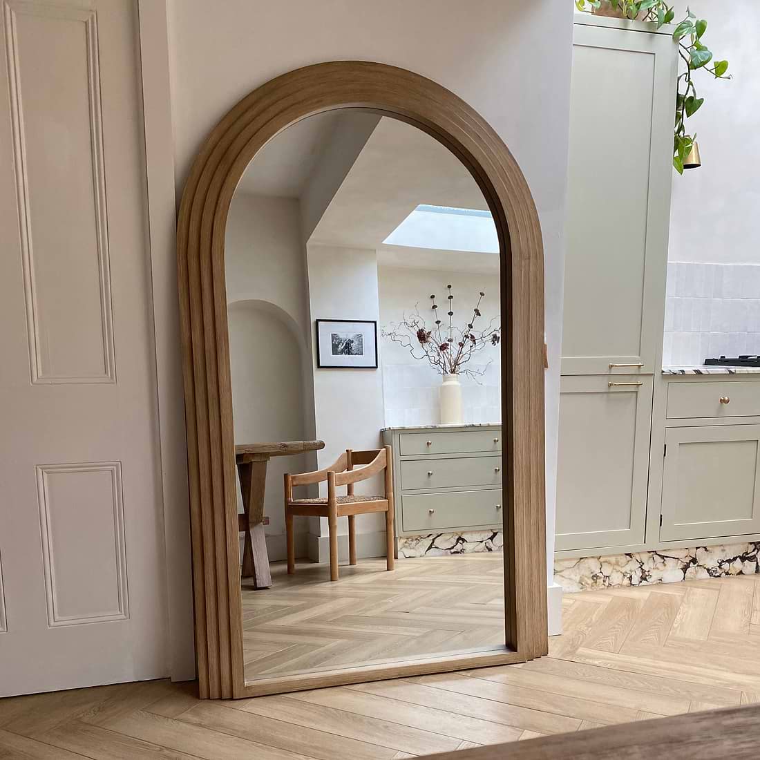 Luciana Full Length Arched Washed Mirror 180cm x 110cm