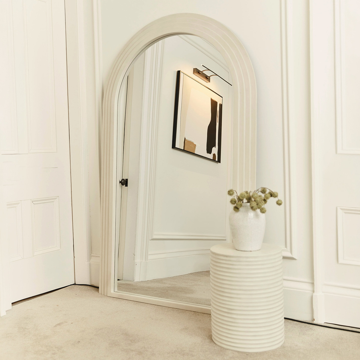 Luciana - Full Length Arched Concrete Mirror 180cm x 110cm