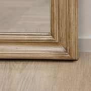 Washed Wood Arched Full Length Mirror detail shot of alternate corner