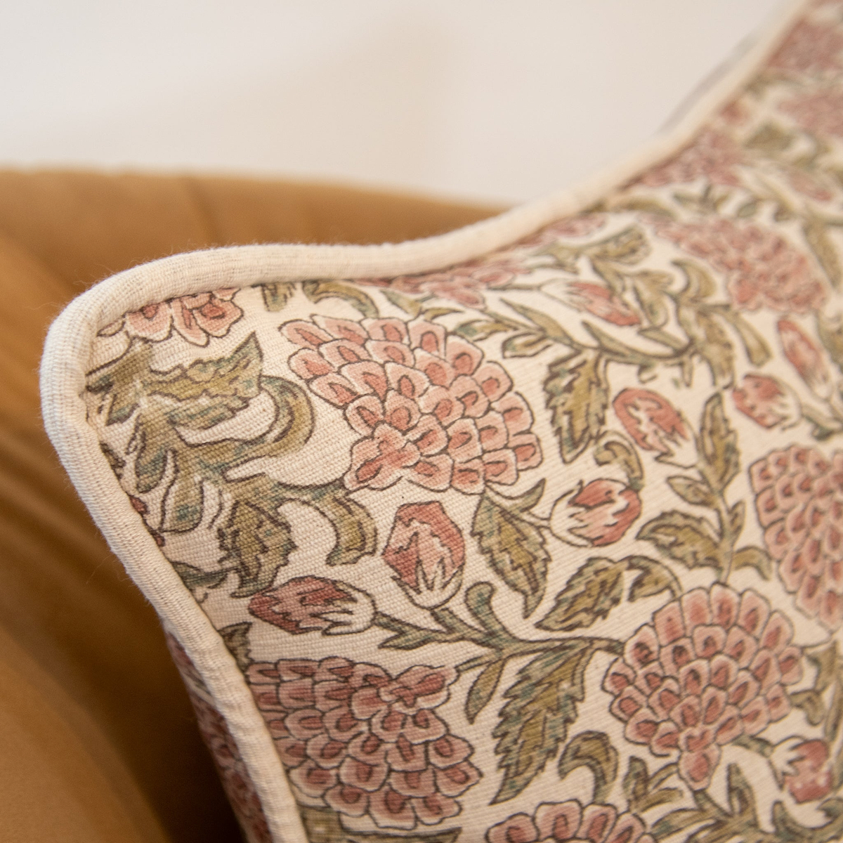 Erisha - Rose Printed Fabric Cushion