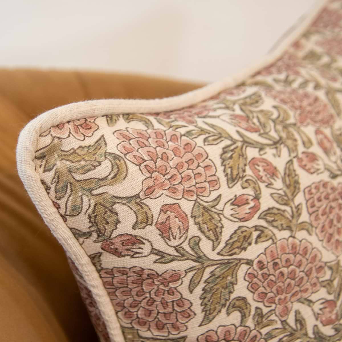 Erisha - Rose Printed Fabric Cushion