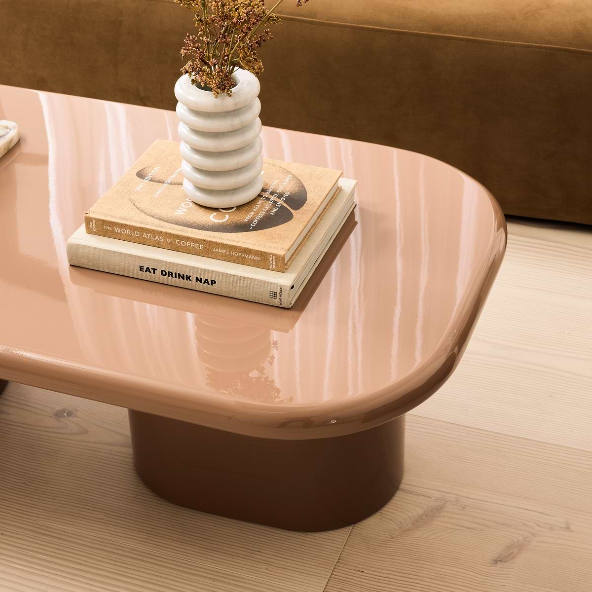 Rivington - High Gloss Mocha Large Rectangular Coffee Table