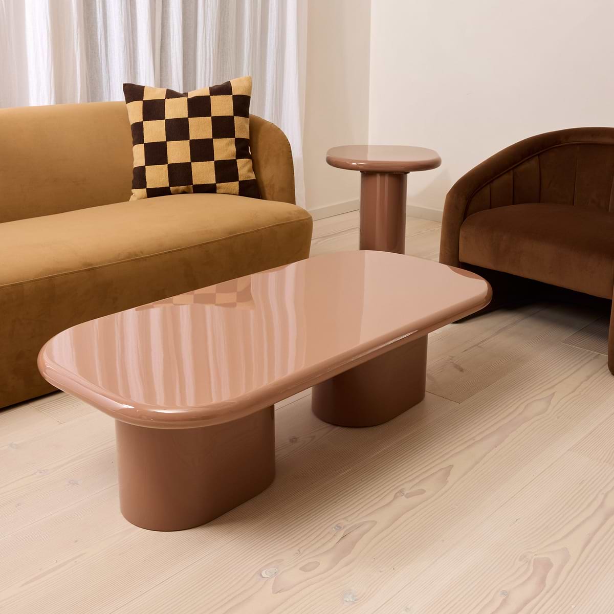 Rivington - High Gloss Mocha Large Rectangular Coffee Table