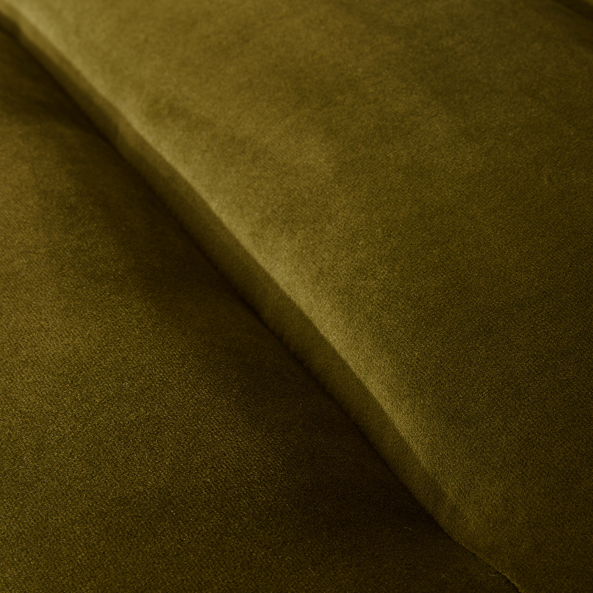 Rowan - Velvet Accent Chair Olive & Dark Wood