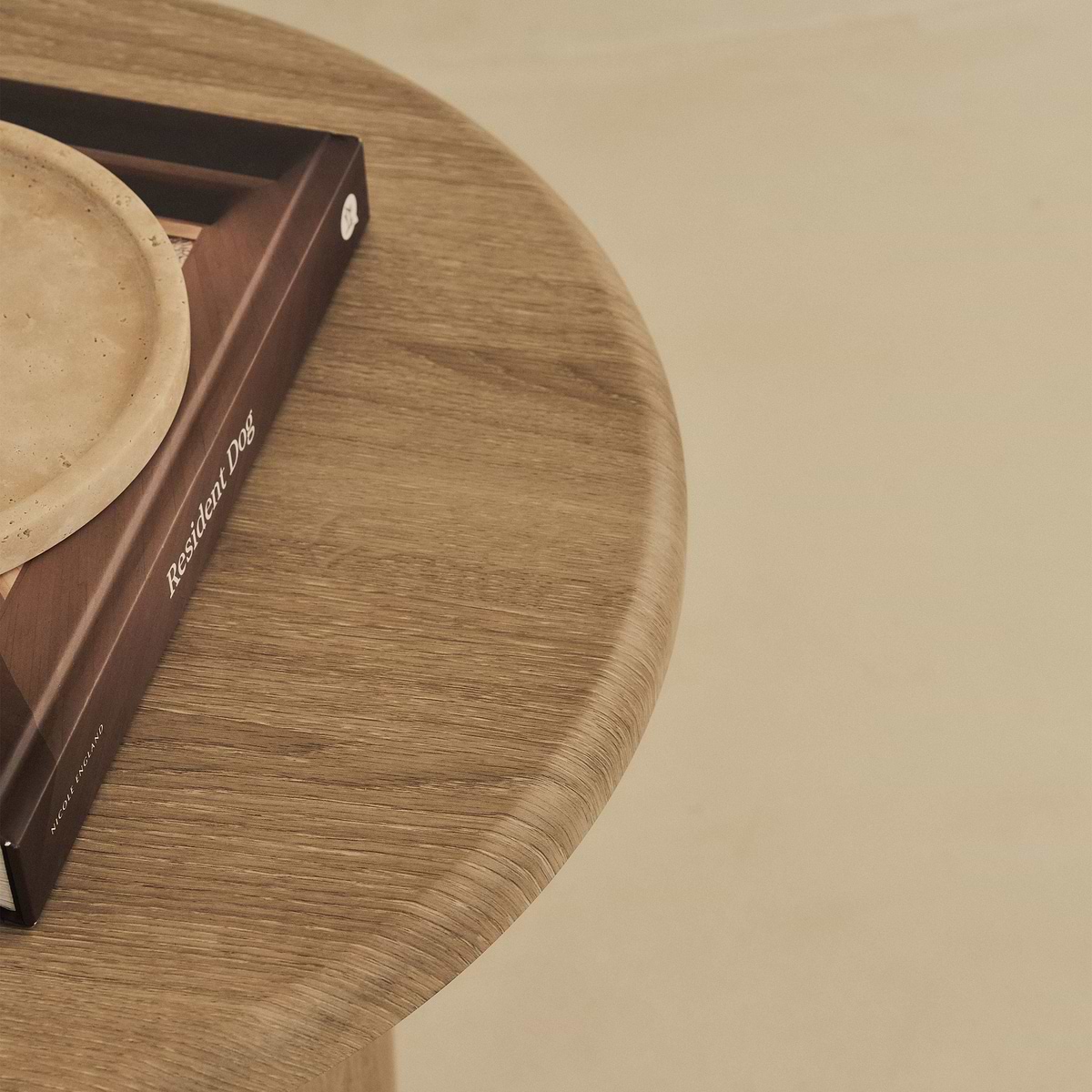 Madison - Washed Wood Round Wooden Side Table