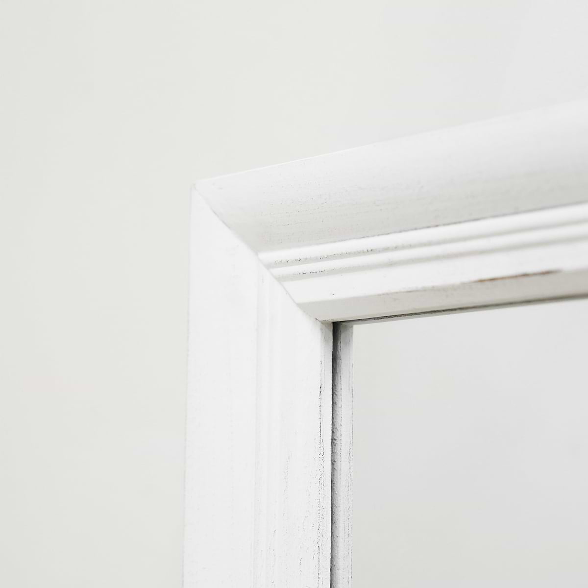 Sasha - White Shabby Chic Rectangular Window Mirror 134cm x 70cm