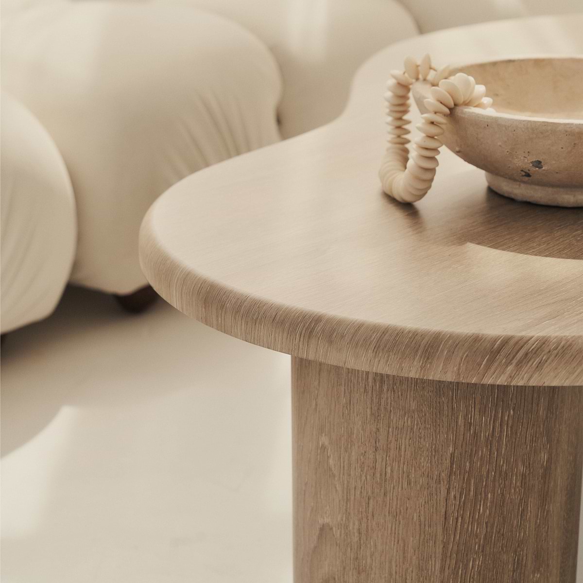 Savanna - Large Washed Wood Irregular Wooden Coffee Table