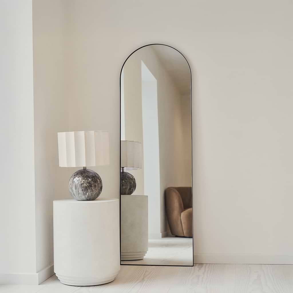 Theo Full Length Arched Large Metal Mirror 160cm x 50cm