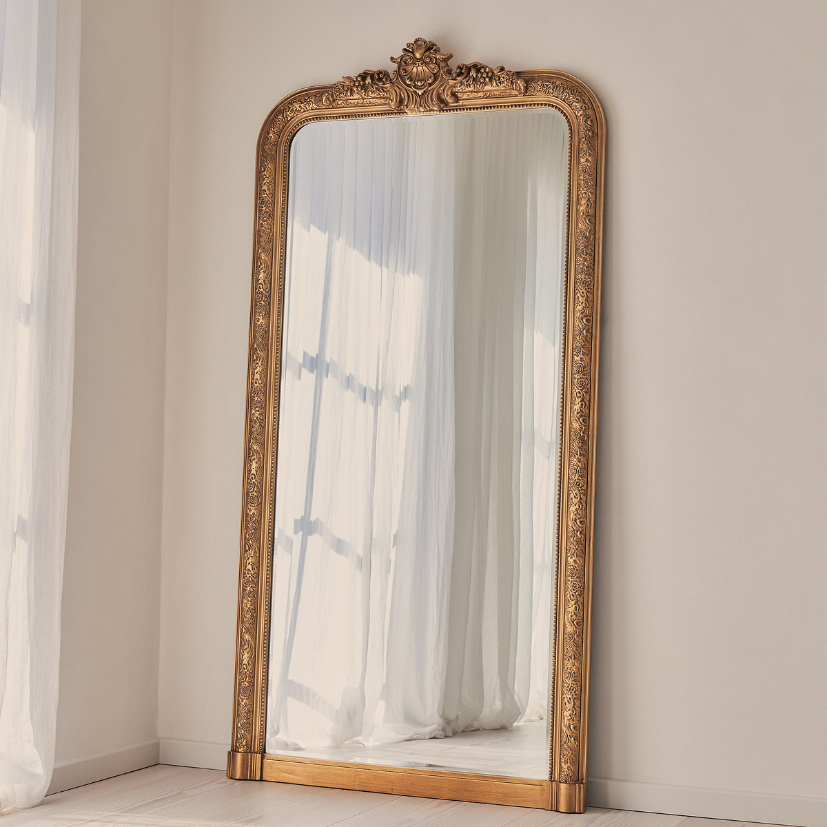 Kensington - Full Length Gold Ornate Mirror 196cm x 100cm