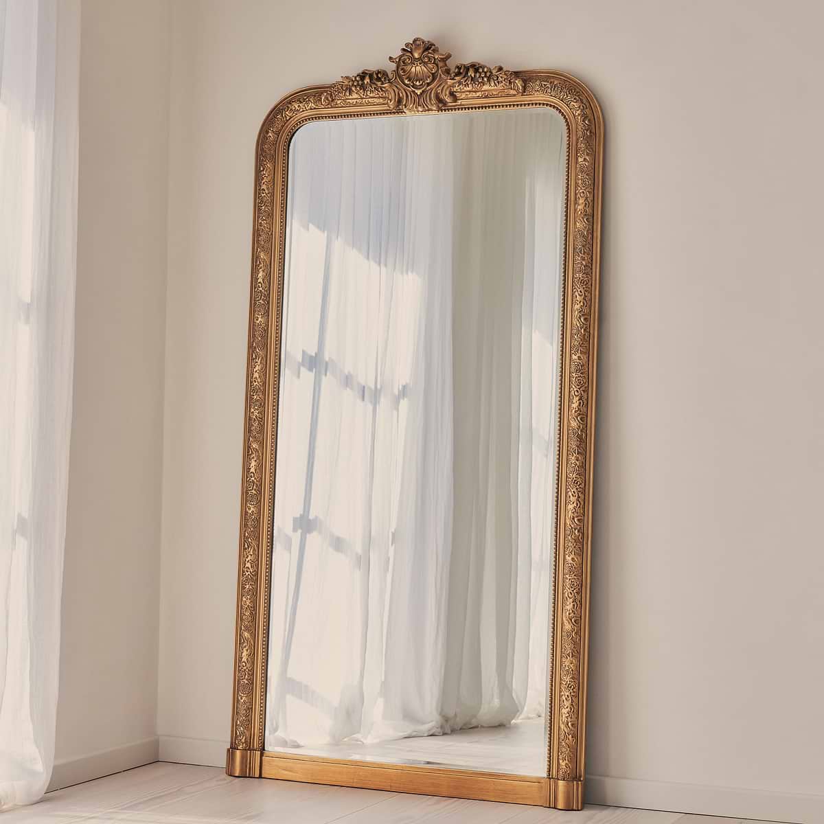 Kensington - Full Length Gold Ornate Mirror 196cm x 100cm