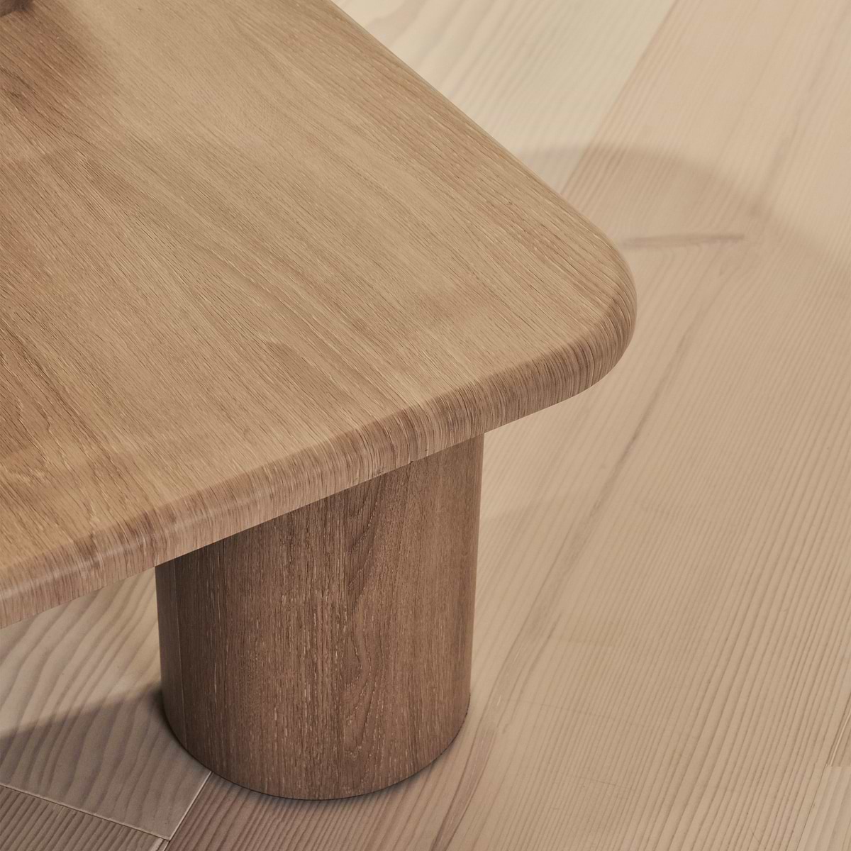 Alina - Washed Wood Square Large Wooden Coffee Table