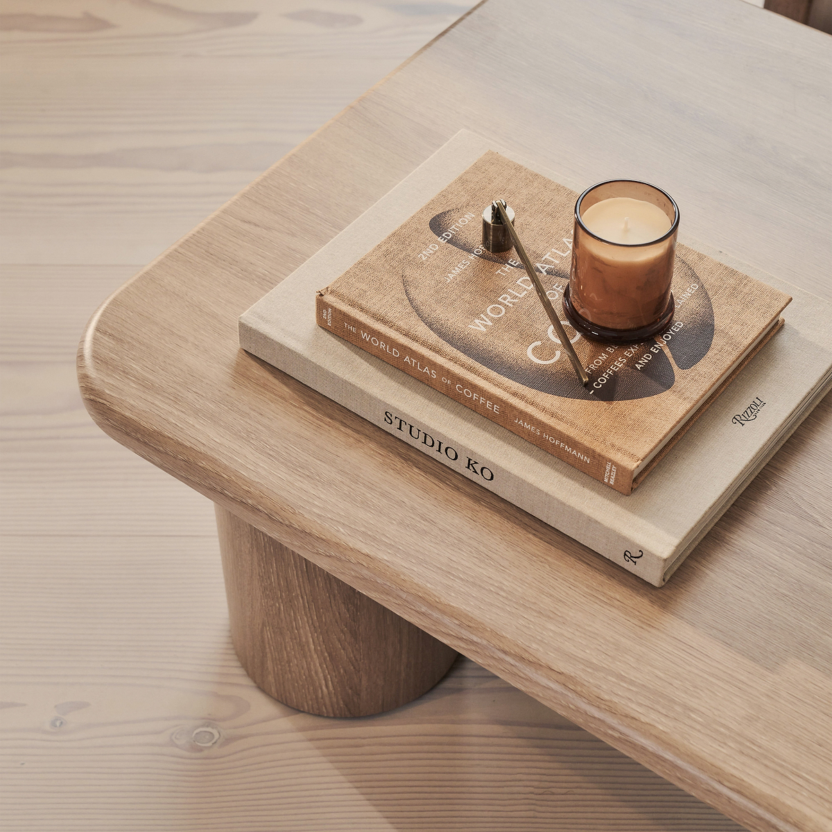Alina - Washed Wood Rectangular Large Wooden Coffee Table