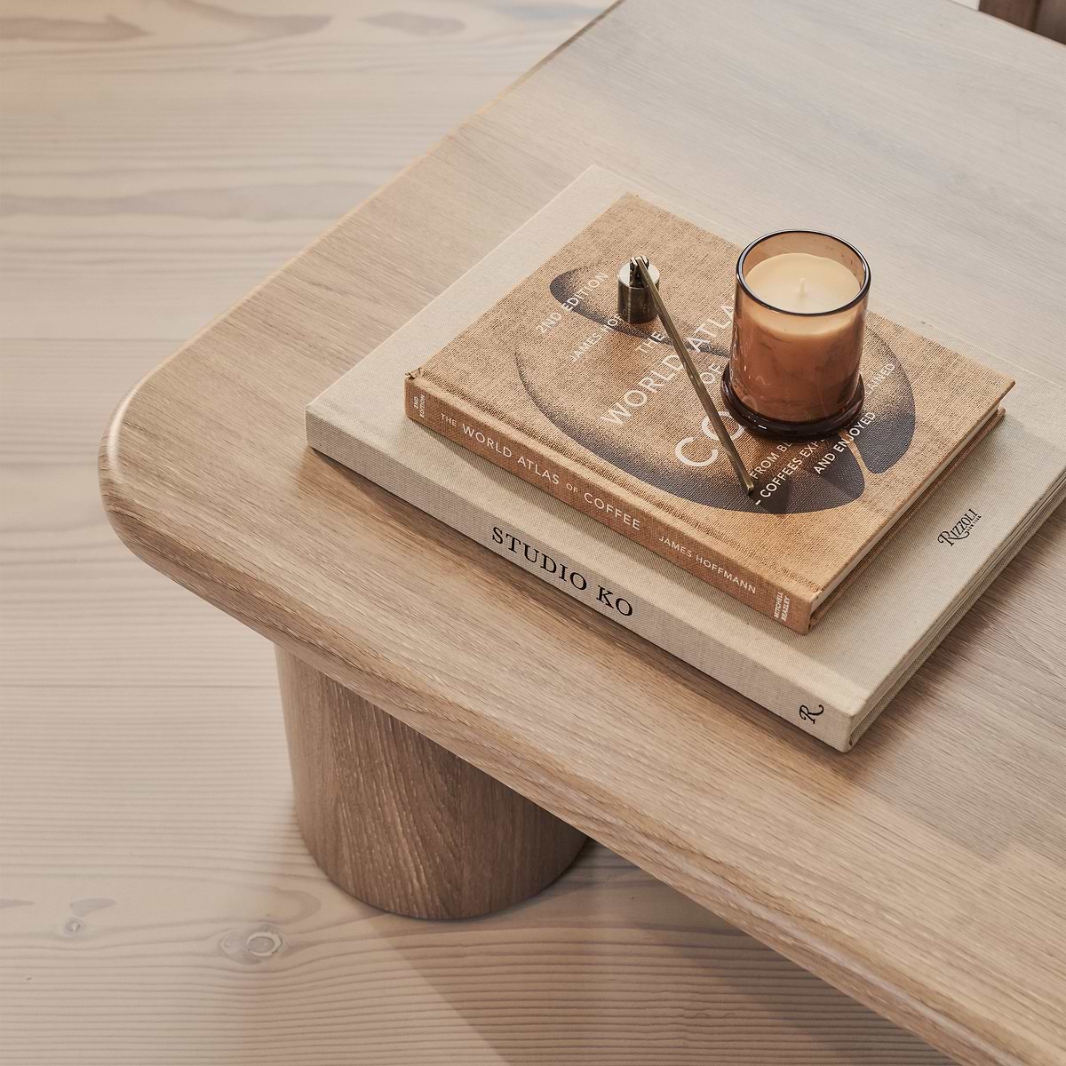 Alina - Washed Wood Rectangular Large Wooden Coffee Table