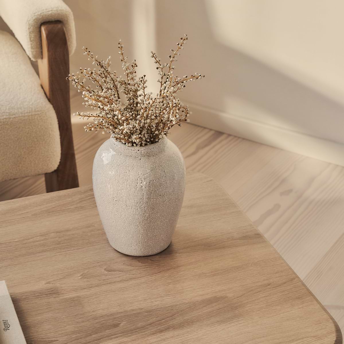 Alina - Washed Wood Rectangular Large Wooden Coffee Table