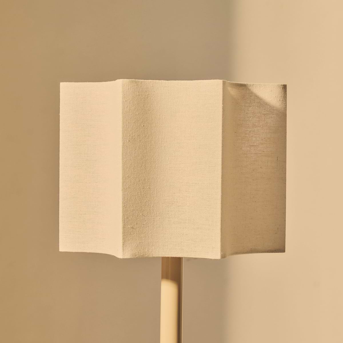 Esme - Beige Gloss Inverted Scallop Shade Table Lamp