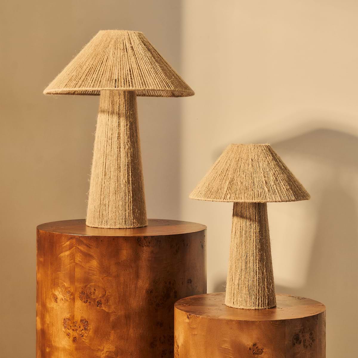 Erba - Jute String Coolie Shade Large Table Lamp