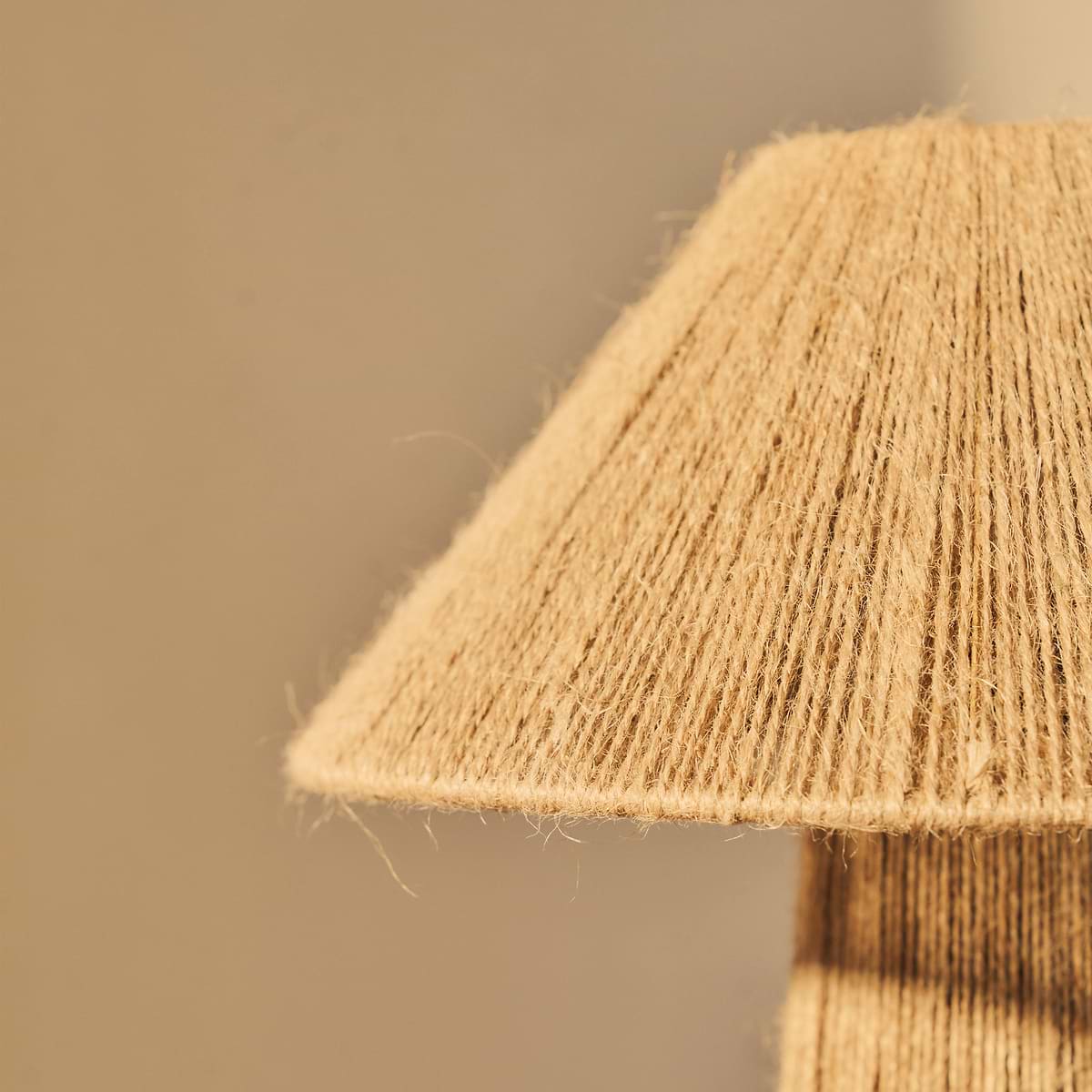 Erba - Jute String Coolie Shade Table Lamp