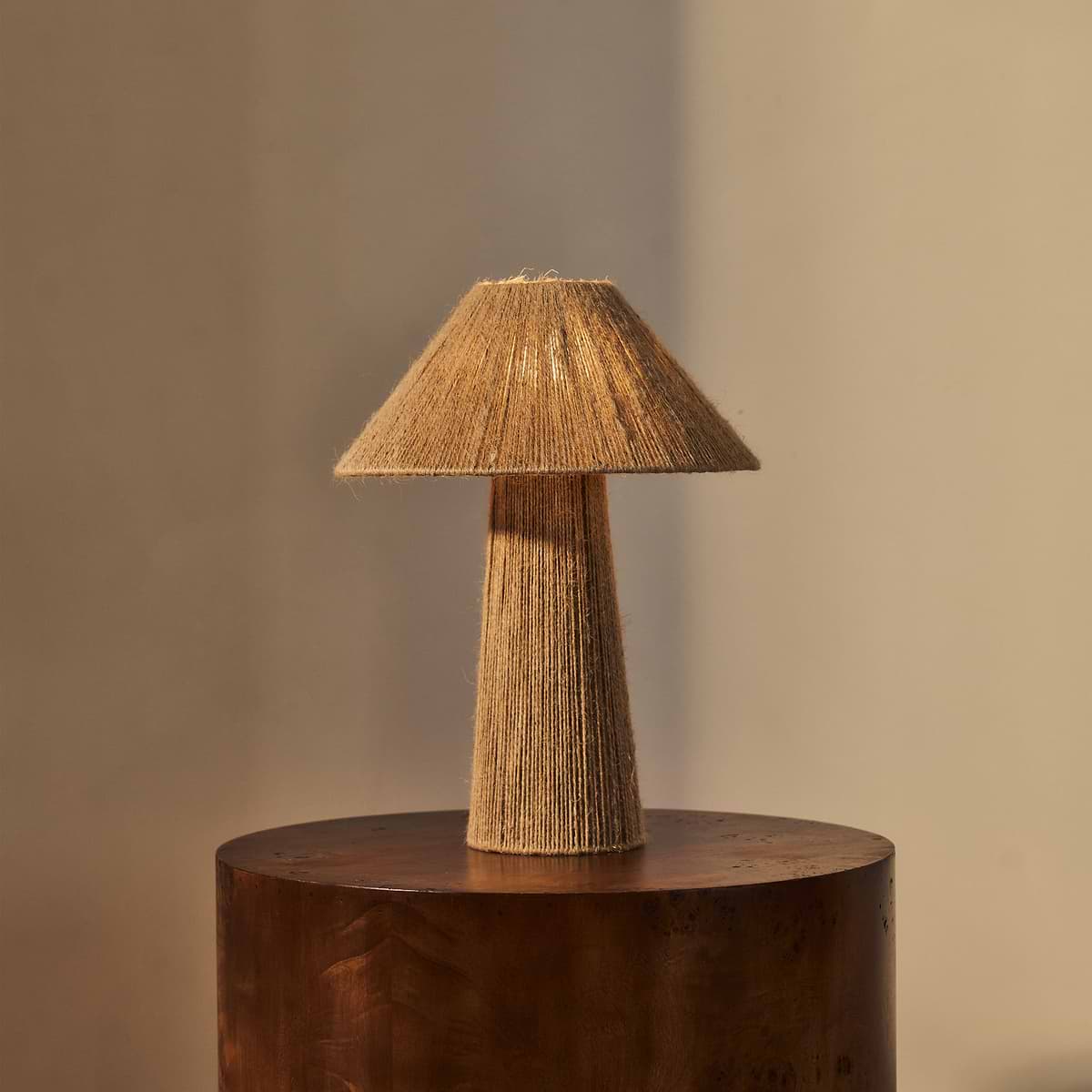 Erba - Jute String Coolie Shade Table Lamp