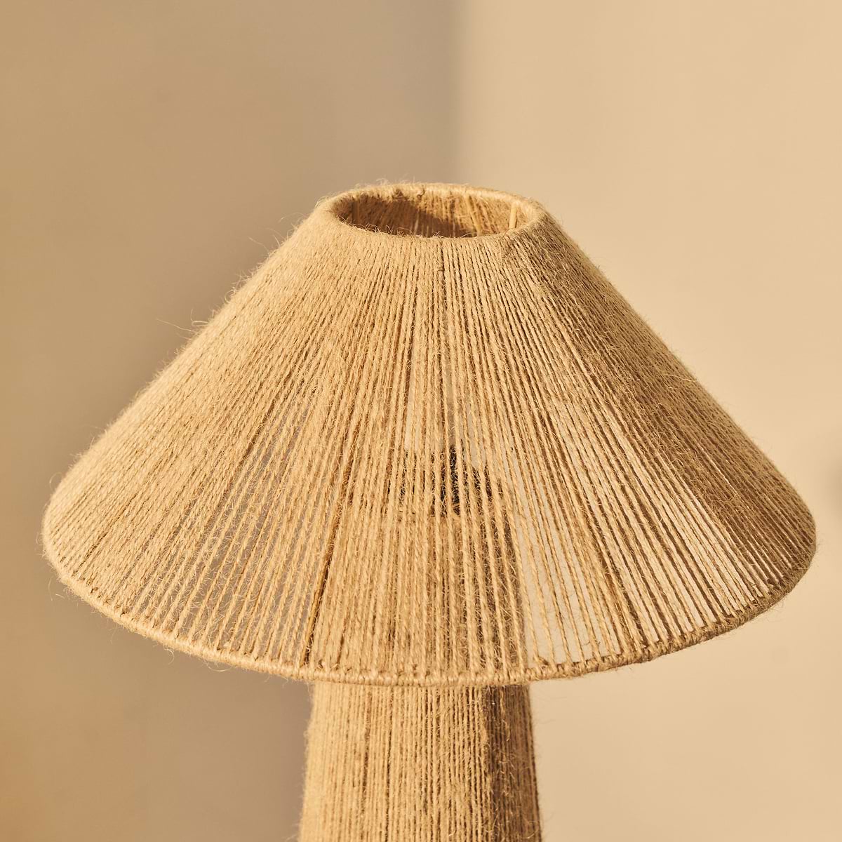 Erba - Jute String Coolie Shade Large Table Lamp