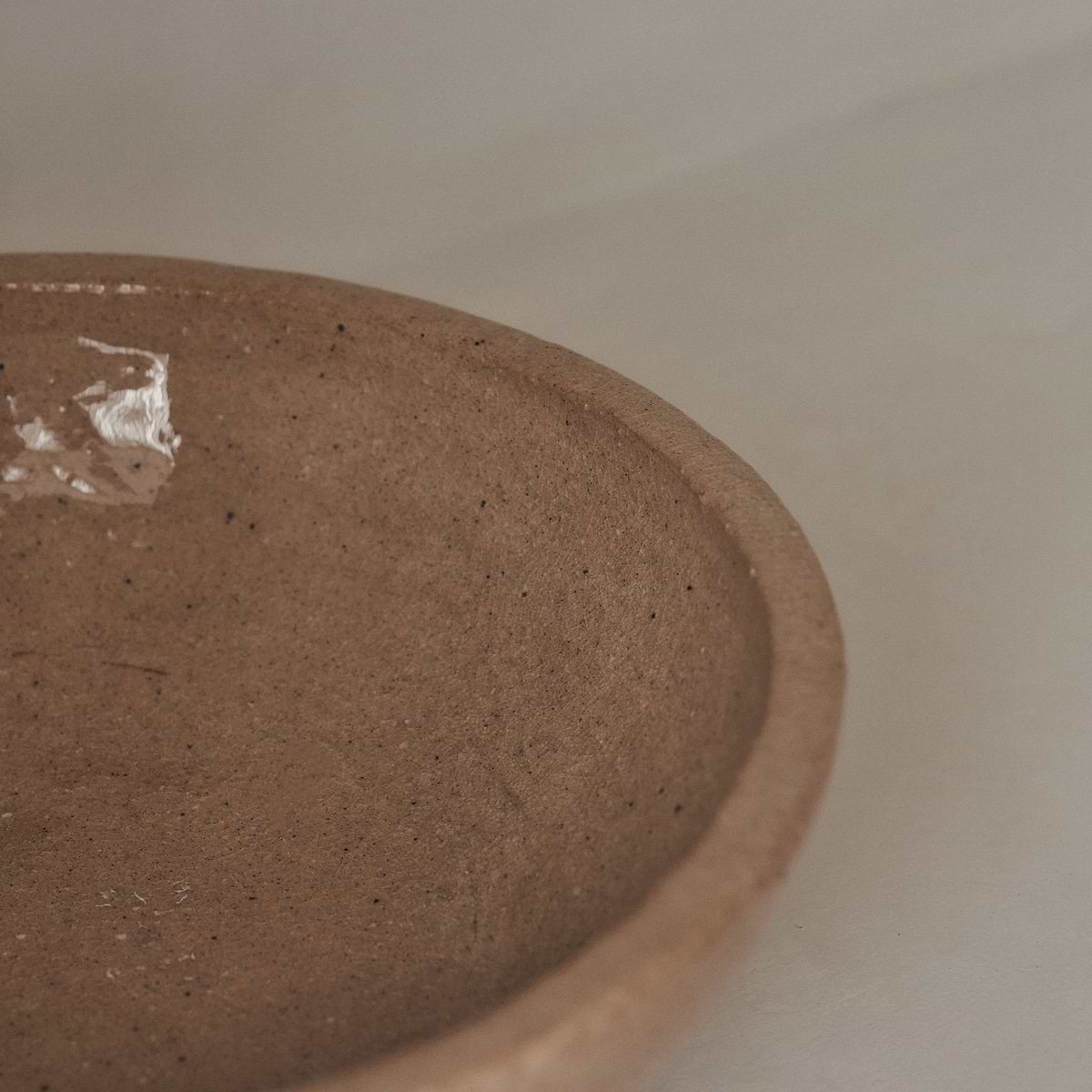 Portera - Beige Gloss Ceramic Decorative Bowl