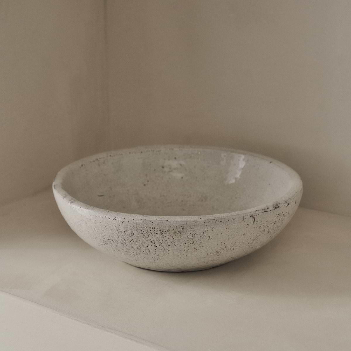 Portera - Ivory Gloss Ceramic Decorative Bowl