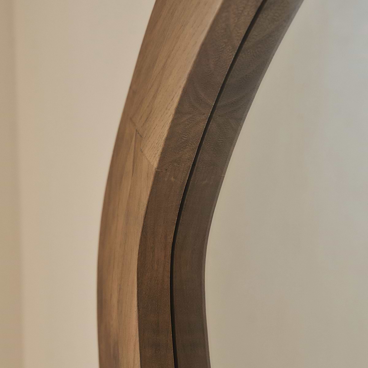 Luciana - Full Length Wave Warm Wood Extra Large Mirror 180cm x 105cm