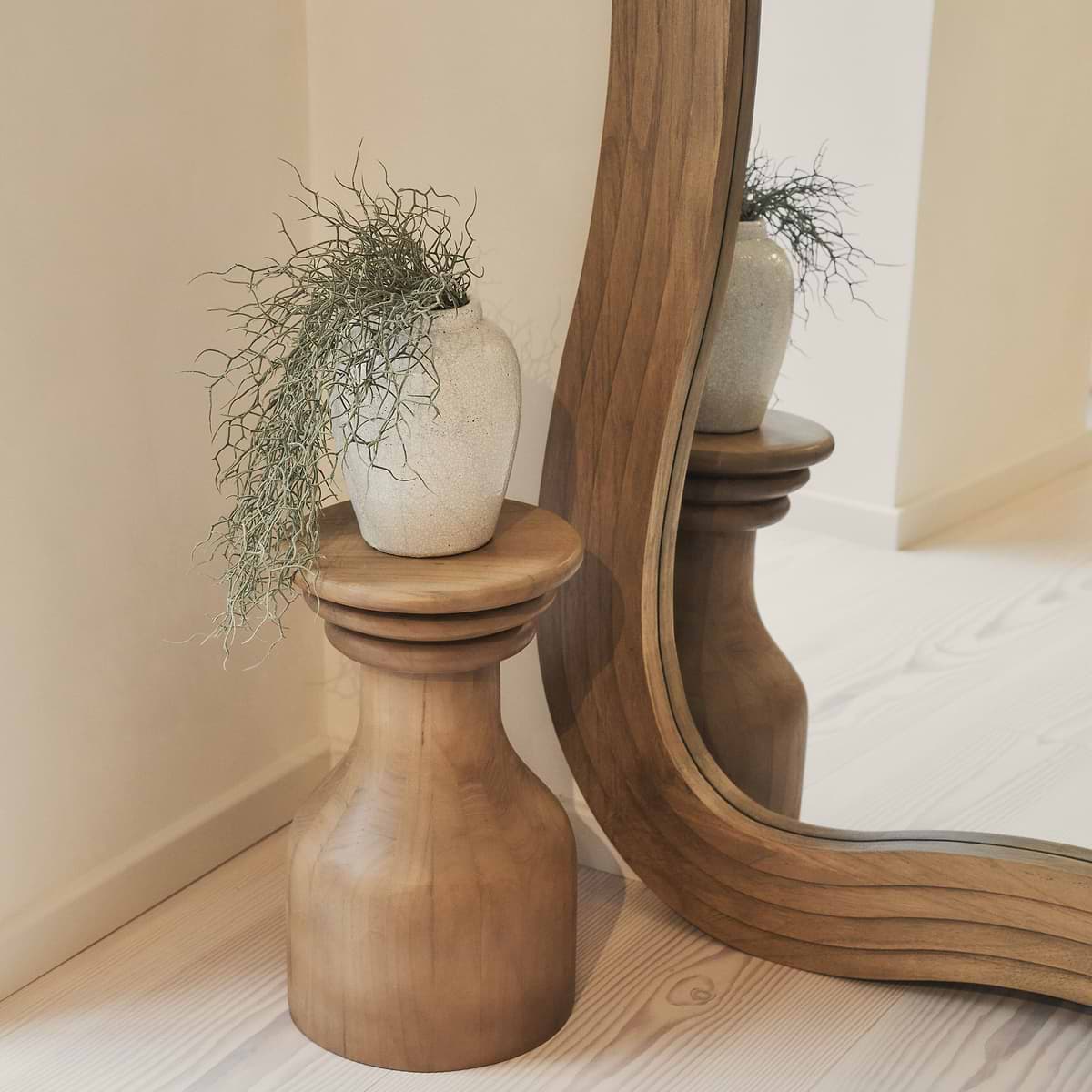Luciana - Full Length Irregular Warm Wood Extra Large Mirror 200cm x 120cm